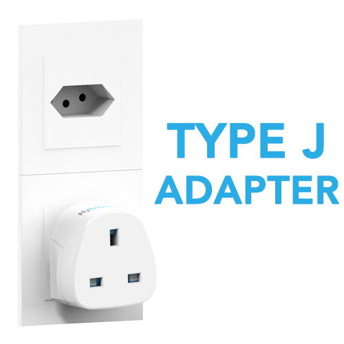 UK To Switzerland Plug Adapter (Type J)