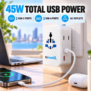 Universal Travel Adapter 45W USB C