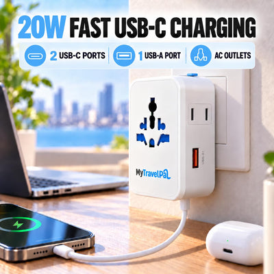 Universal Travel Adapter 20W USB C