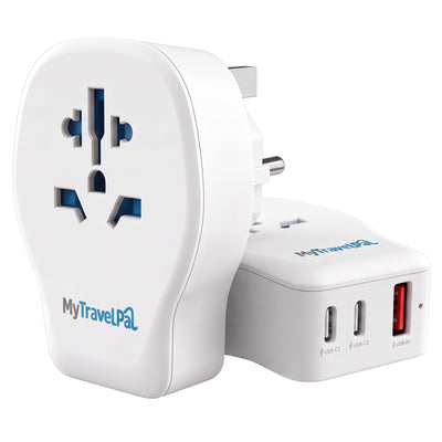 World To UK Plug Adapter 20W PD USB C
