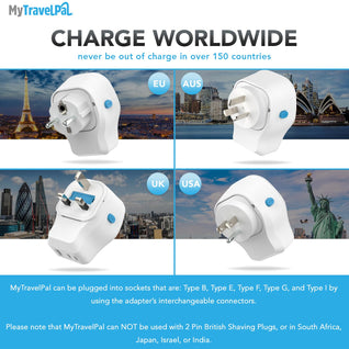 Interchangeable 20W Universal Travel Adapter 20W PD USB C