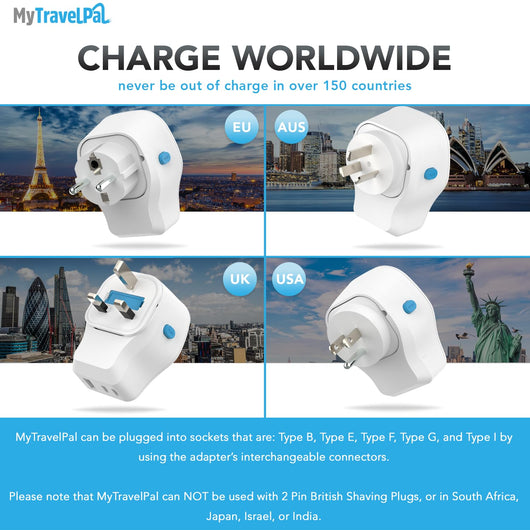 Interchangeable 20W Universal Travel Adapter 20W PD USB C