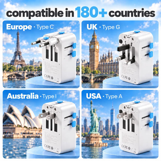 Universal Travel Adapter 45W USB C