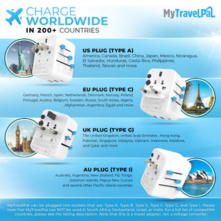 MyTravelPal® Worldwide Travel Adaptor (Ungrounded)