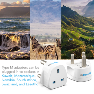 UK To South Africa Plug Adapter (Type M)