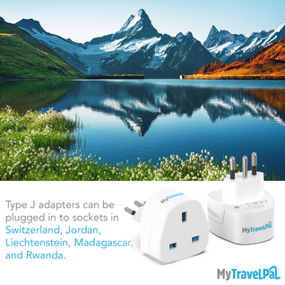 UK To Switzerland Plug Adapter (Type J)