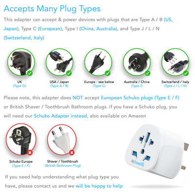 World To UK Travel Adaptor