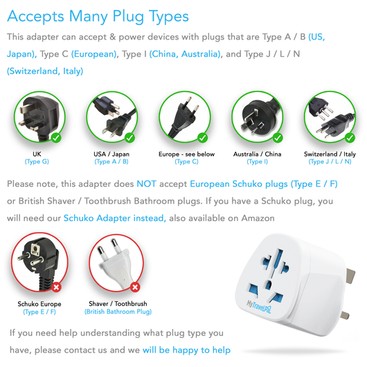 World To UK Travel Adaptor