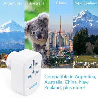 Australia China Travel Adaptor With 3 USB Ports (Type I)