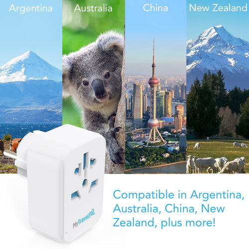 Australia China Travel Adaptor With 3 USB Ports (Type I)