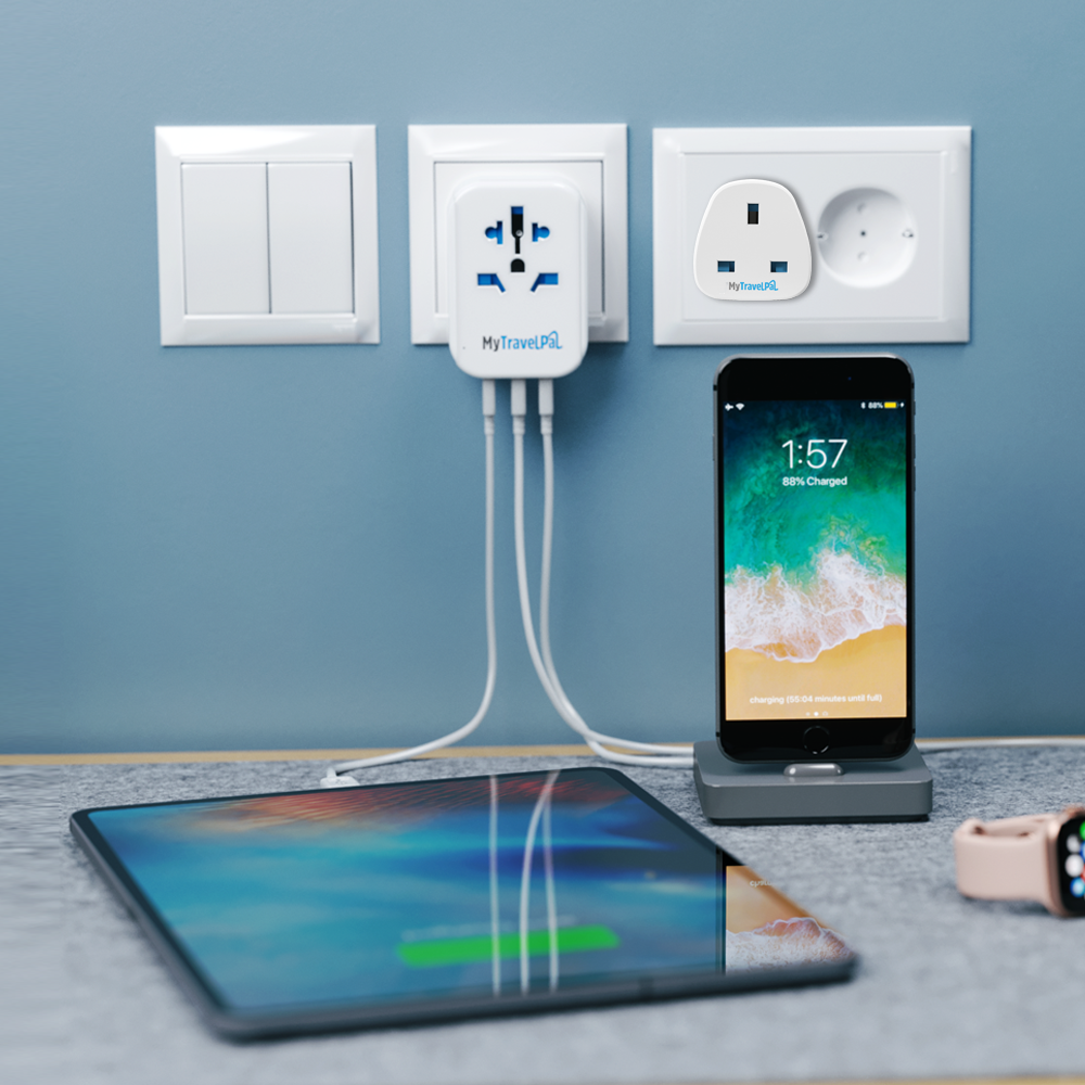 UK To European Adapter - 2 Pack (Type E / F)
