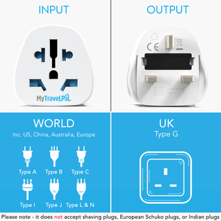 World To UK Travel Adaptor