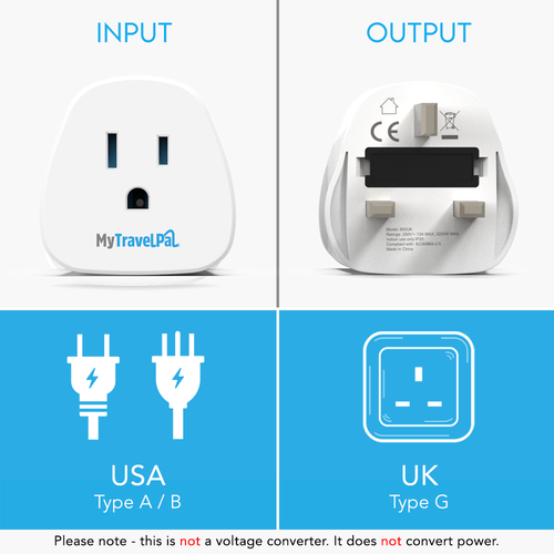 US To UK Travel Adaptor