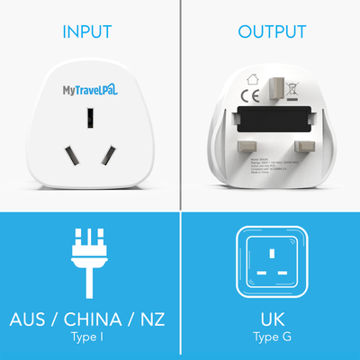 Australia / China To UK Travel Adaptor
