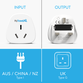 Australia / China To UK Travel Adaptor