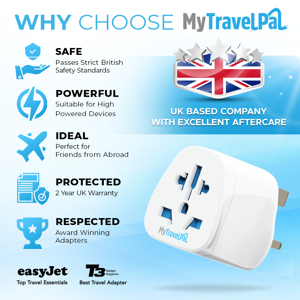 World To UK Travel Adaptor